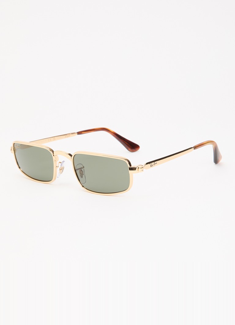 Ray-Ban Heren Retro zonnebril gepolariseerd RB3927 Goud - Deal