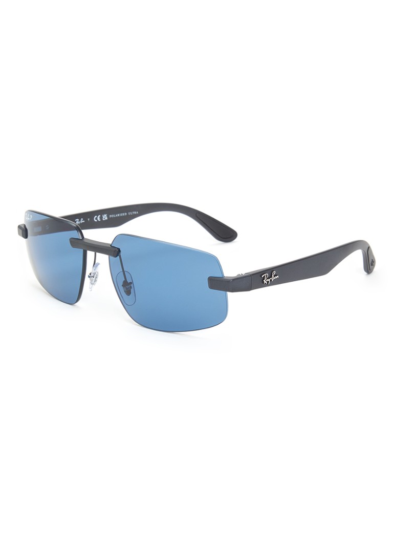 Ray-Ban Heren Retro zonnebril gepolariseerd RB4475CH Antraciet - Deal