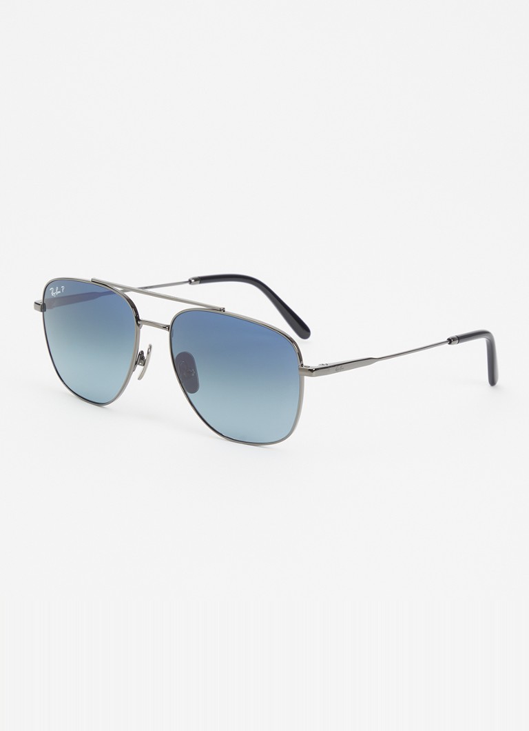 Ray-Ban Heren William Titanium zonnebril RB8097 Antraciet