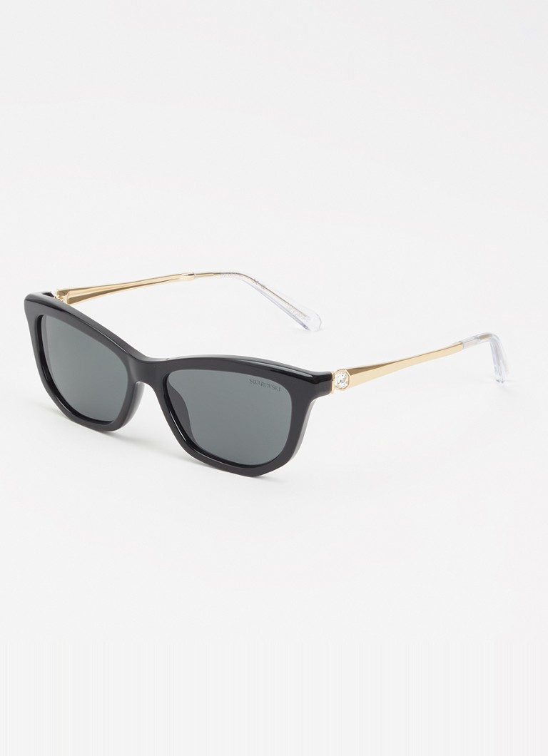 Swarovski Dames Cat Eye zonnebril SK6057 Zwart - Deal