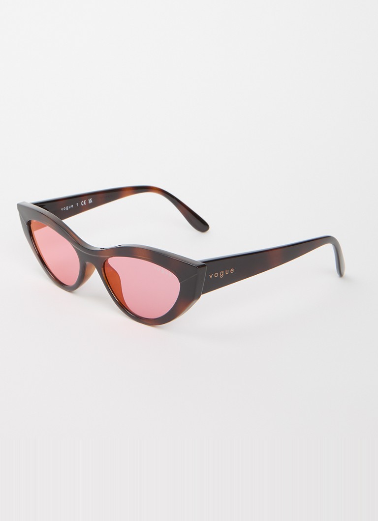 VOGUE Dames Cat Eye zonnebril VO5637SU Donkerbruin - Deal