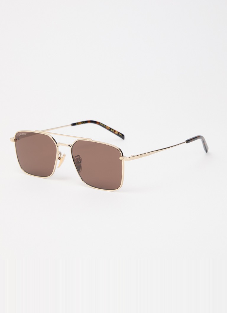 Gucci Heren Piloten zonnebril GG1957SA Bruin