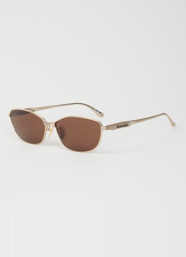 Balenciaga Dames Retro zonnebril BB0357SA Goud