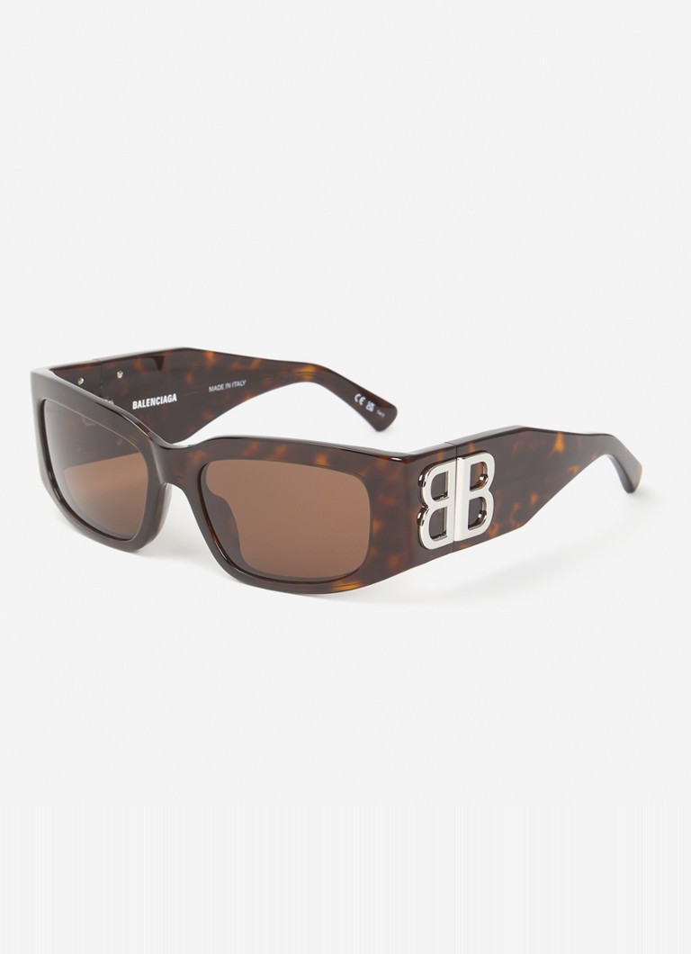 Balenciaga Dames Retro zonnebril BB0360S Bruin