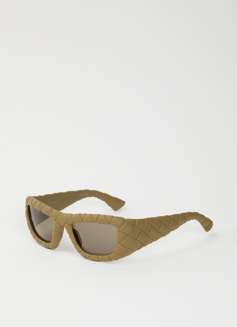 Bottega Veneta Dames Retro zonnebril BV1303S Groen - Deal