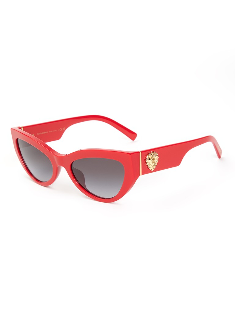 Dolce & Gabbana Dames Cat Eye zonnebril DG4536 Rood