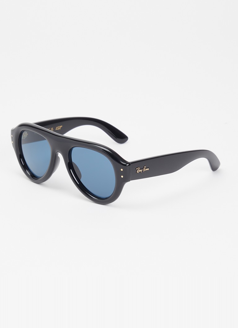 Ray-Ban Heren Aviator Puffer zonnebril RB4925 Zwart - Deal