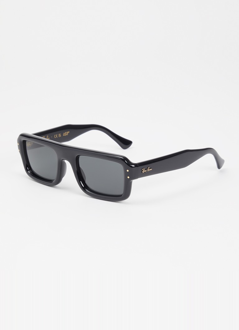 Ray-Ban Heren Flacko Puffer zonnebril RB4954 Zwart - Deal