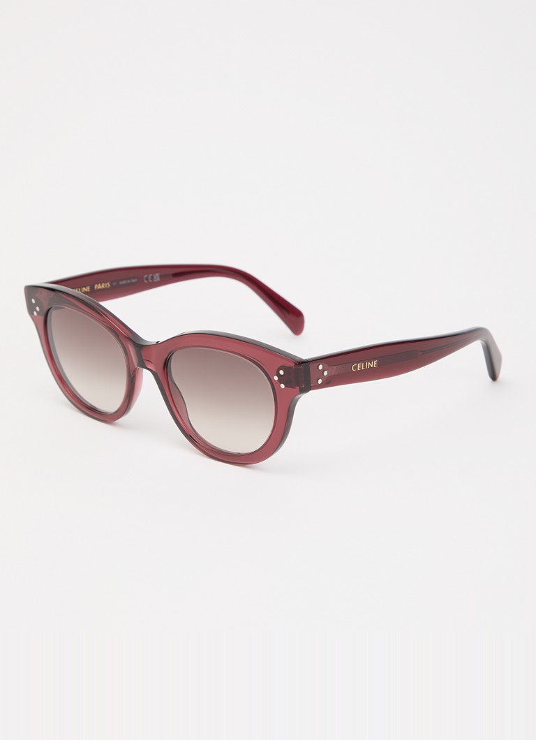 Celine Dames Celine 3 Dots zonnebril CL40332I Donkerrood - Deal
