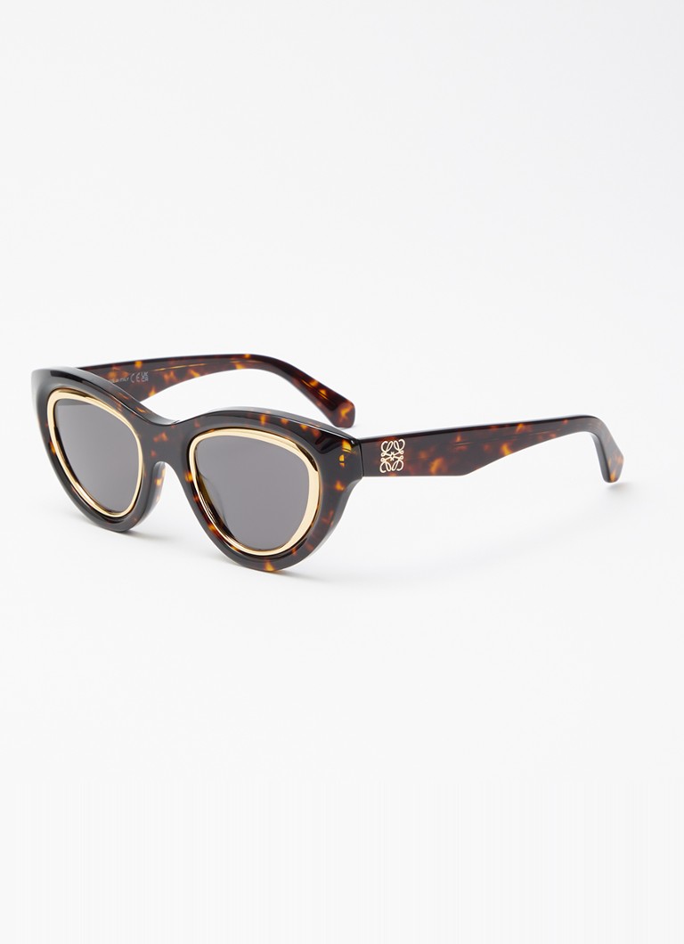 LOEWE Dames Anagram zonnebril LW40182U Bruin - Deal