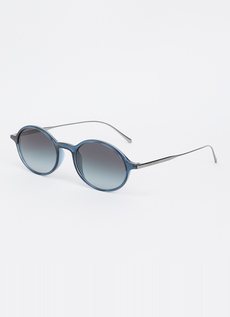 Armani Heren Retro zonnebril AR8263U Blauw - Deal