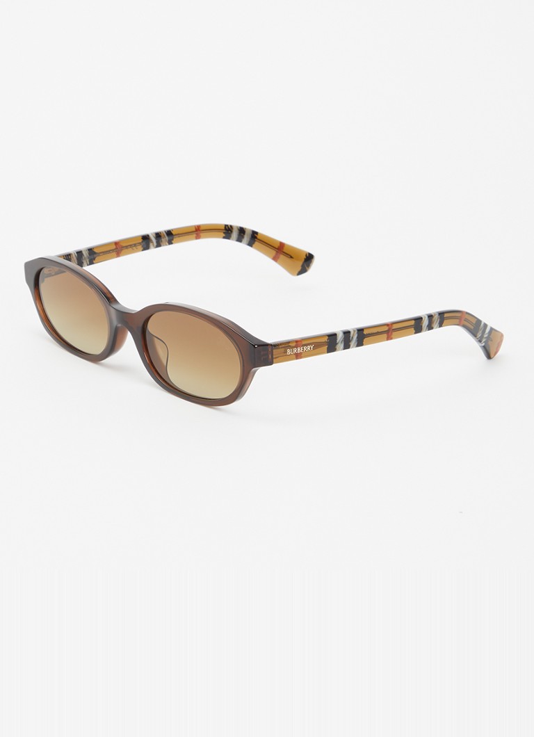 Burberry Dames Retro zonnebril BE4508D Bruin - Deal