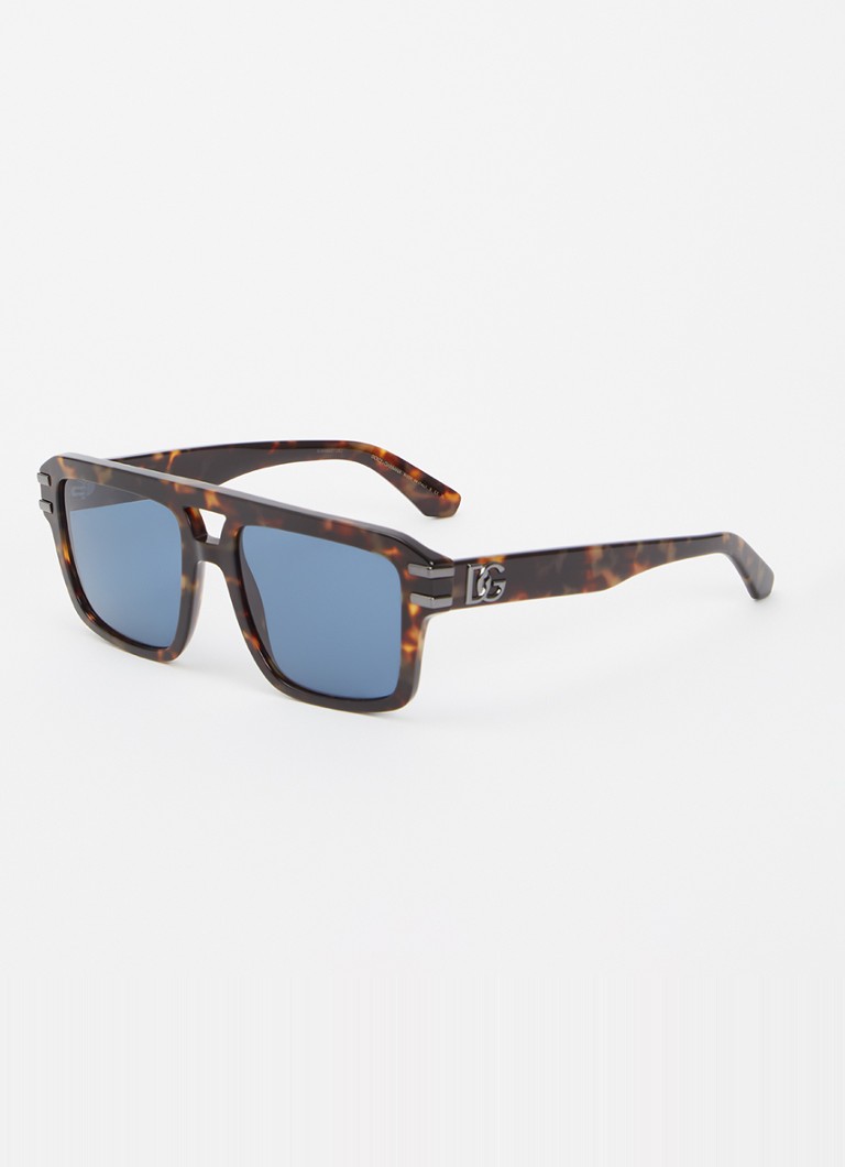 Dolce & Gabbana Heren Piloten zonnebril DG4562 Bruin - Deal