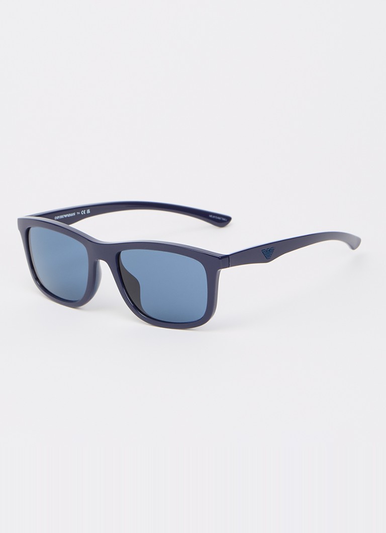 Armani Heren Wayfarer zonnebril EA4277U Donkerblauw - Deal