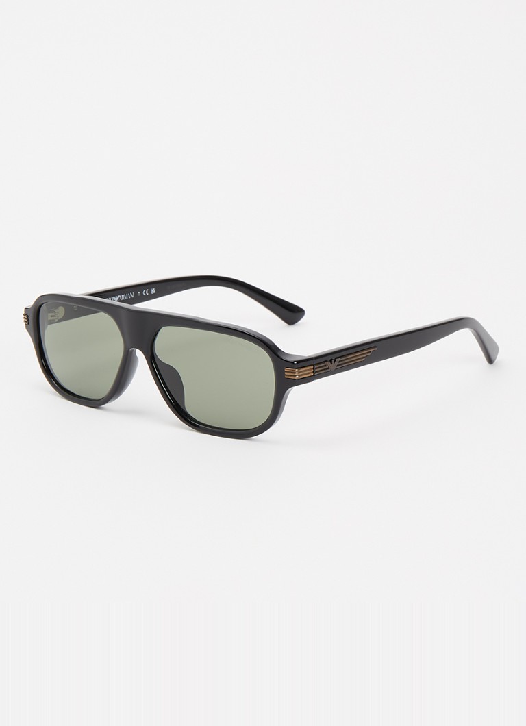 Armani Heren Piloten zonnebril EA4285U Zwart - Deal