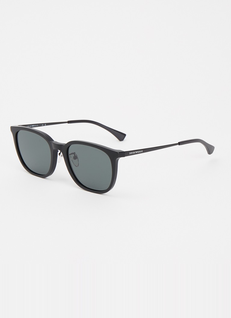 Armani Heren Wayfarer zonnebril EA4286D Zwart - Deal