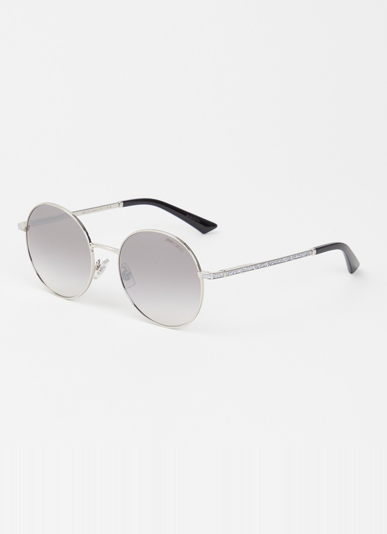 Jimmy Choo Dames Retro zonnebril JC4028J Zilver - Deal
