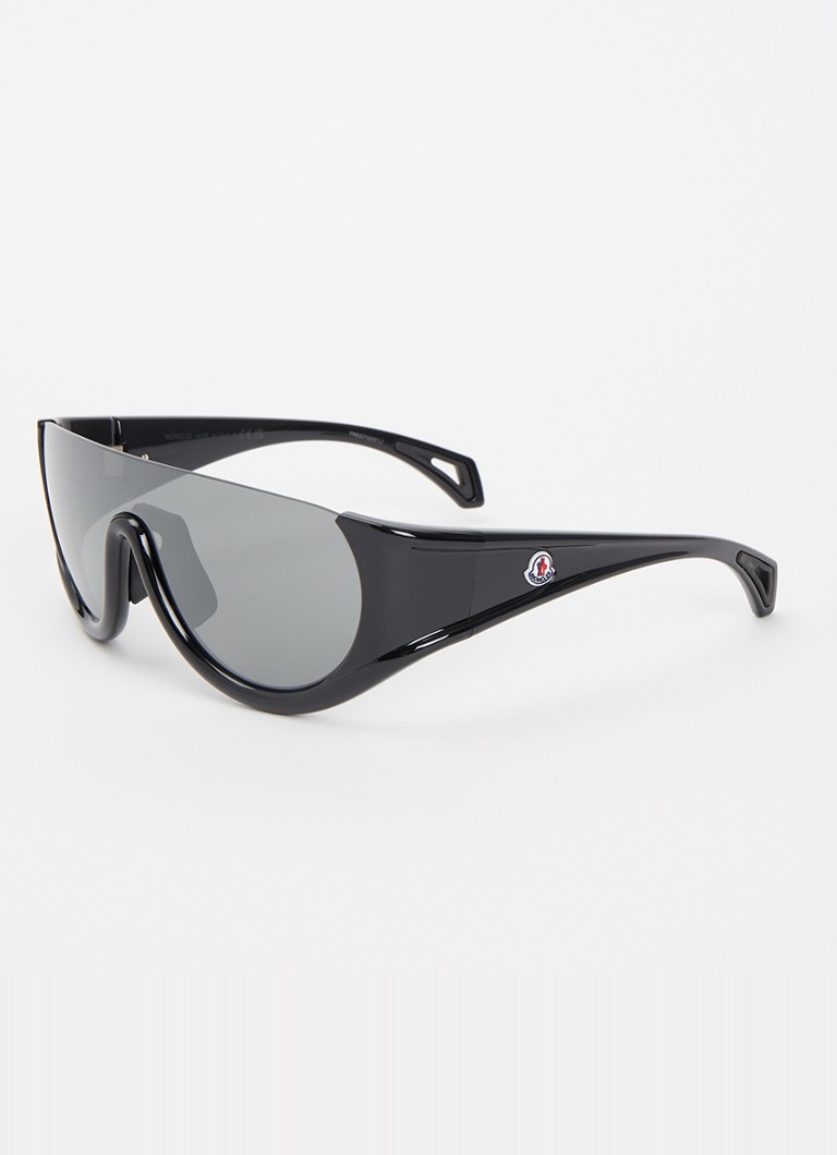 Moncler Dames Shield zonnebril ME8022 Zwart - Deal