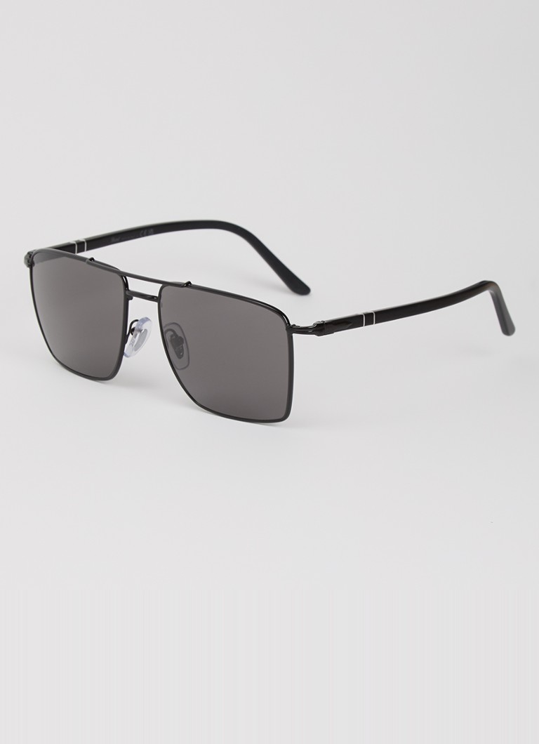 Persol Heren Piloten zonnebril PO3007SX Zwart - Deal
