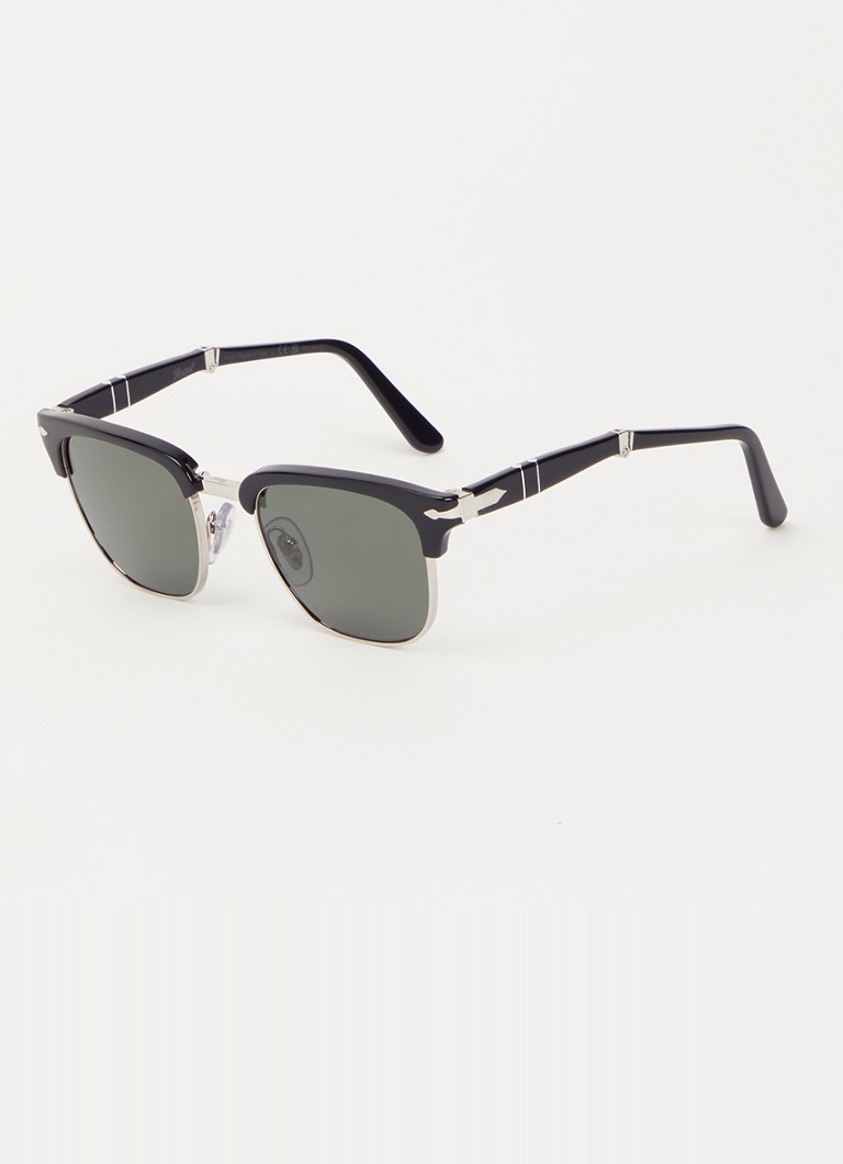 Persol Heren Wayfarer zonnebril gepolariseerfd PO3375S Zwart - Deal