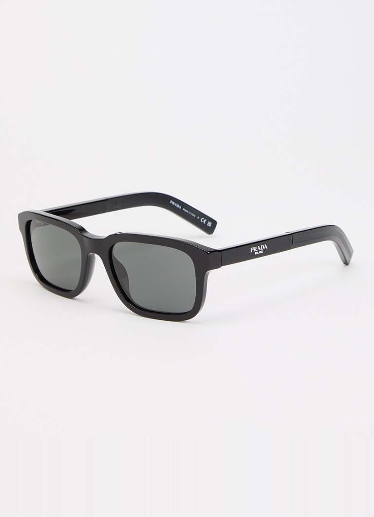 Prada Heren Wayfarer zonnebril PR D16S Zwart - Deal