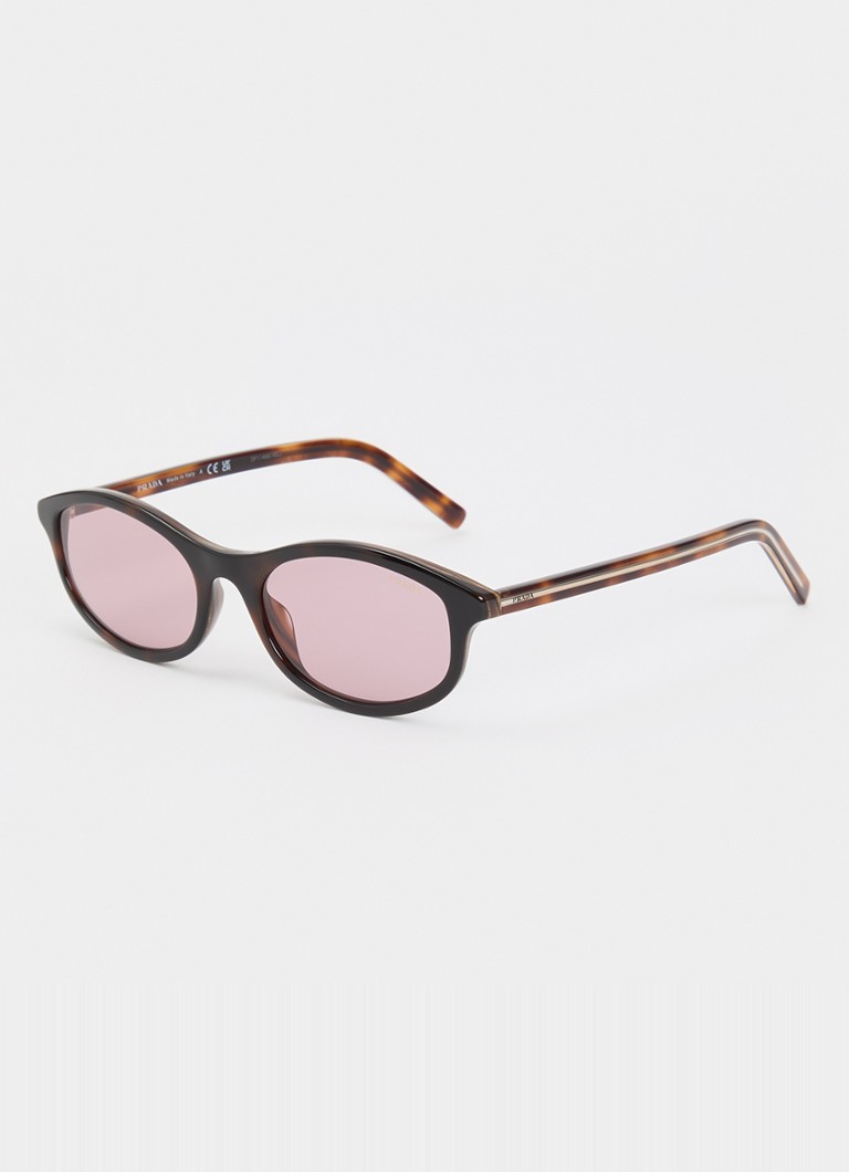 Prada Dames Cat Eye zonnebril PRD17S Donkerbruin - Deal