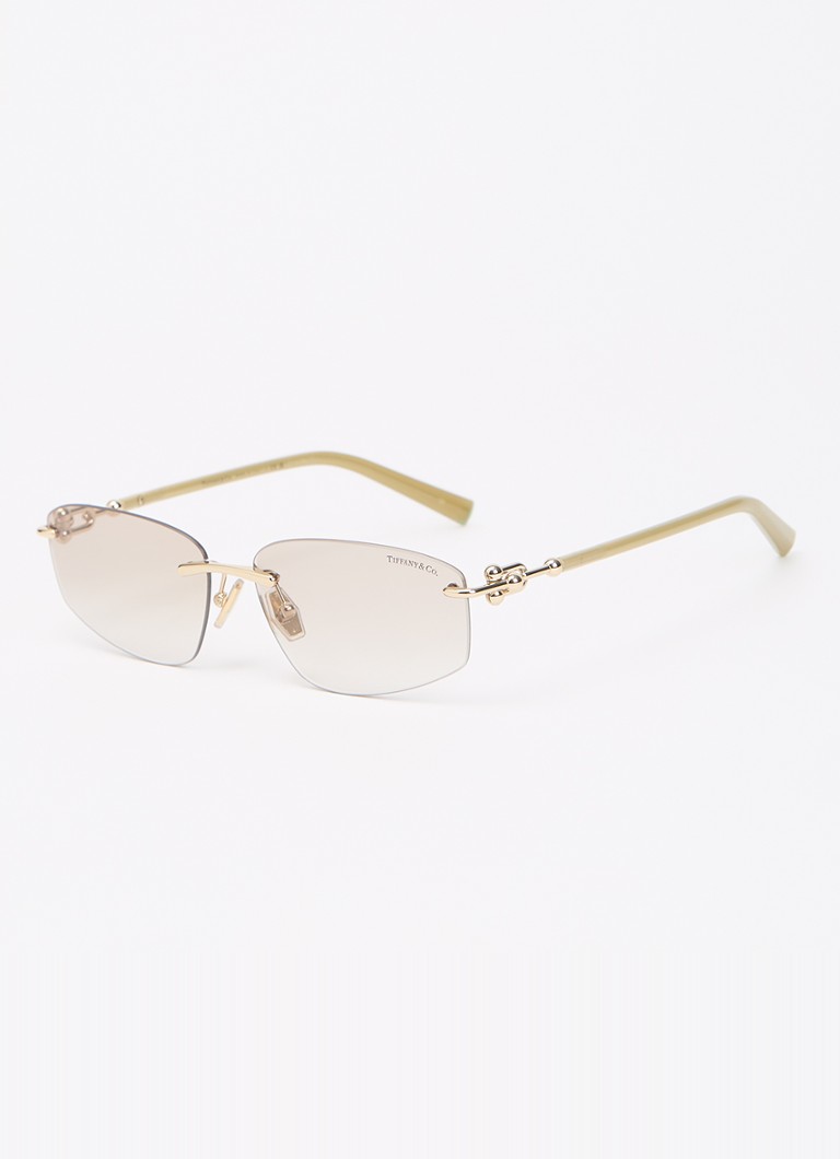 Tiffany & Co. Dames Retro zonnebril TF3114 Goud - Deal