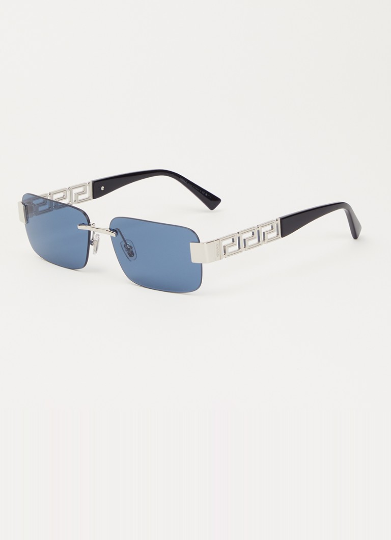 Versace Heren Retro zonnebril VE2298 Zilver - Deal