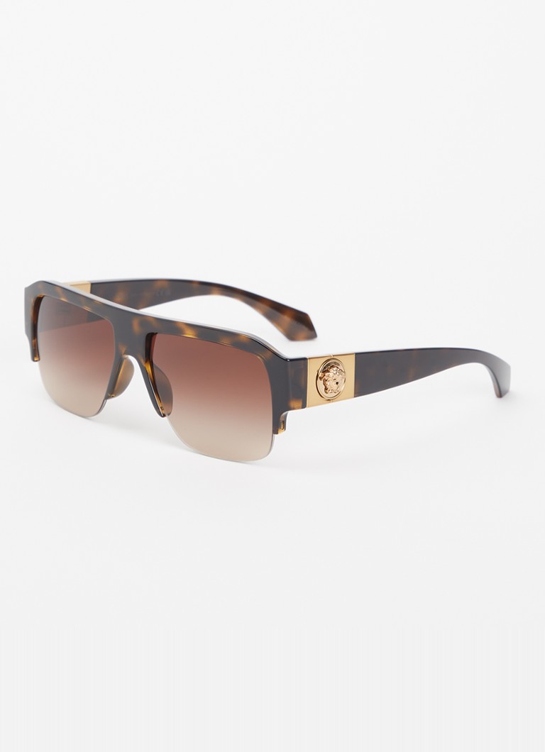 Versace Dames Piloten zonnebril VE4525U Donkerbruin - Deal