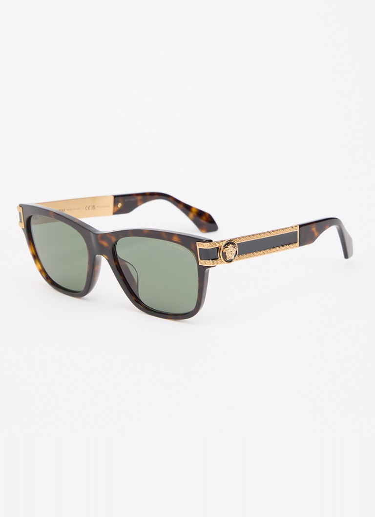 Versace Dames Wayfarer zonnebril gepolariseerd VE4527U Bruin - Deal