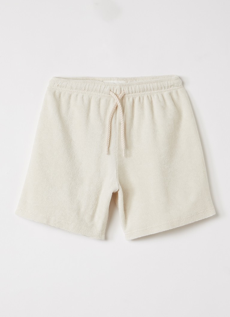 American Vintage Meisjes Fluxow loose fit korte broek van badstof in de kleur Creme, maat: 11Y = 146
