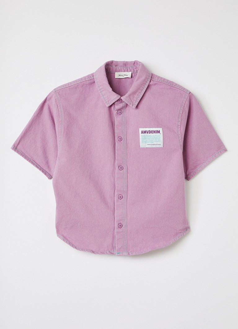 American Vintage Meisjes Grace Bay blouse met borduring in de kleur Roze, maat: 13Y = 158