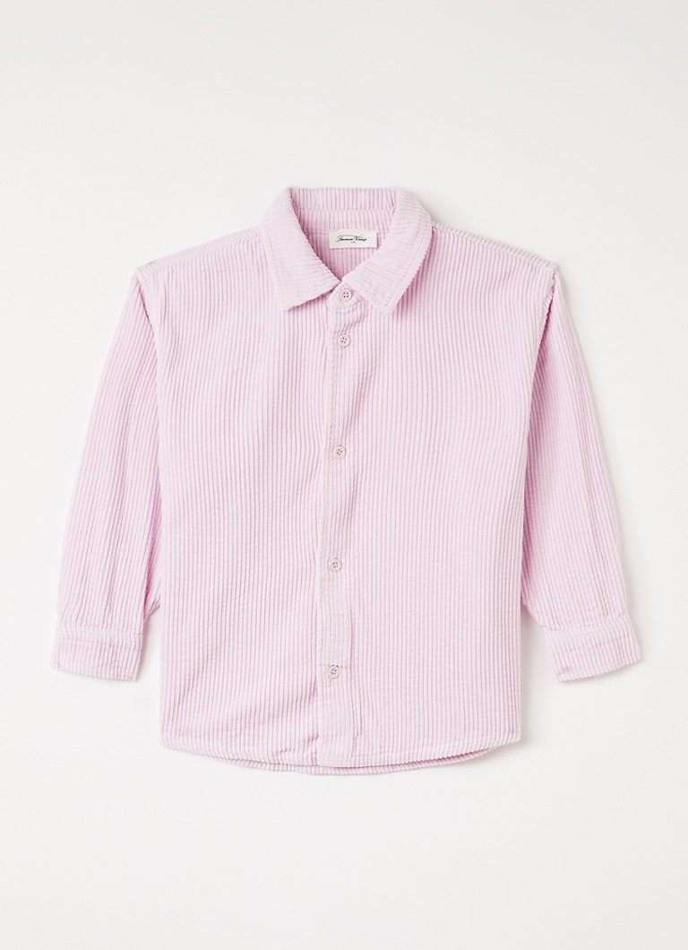 American Vintage Meisjes Padow blouse van corduroy in de kleur Roze, maat: 13Y = 158
