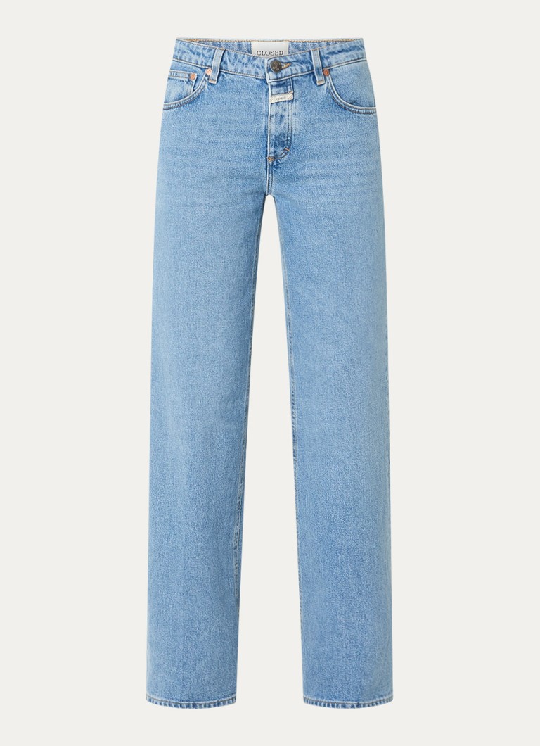 CLOSED Dames Gillan high waist flared jeans met lichte wassing in de kleur Indigo