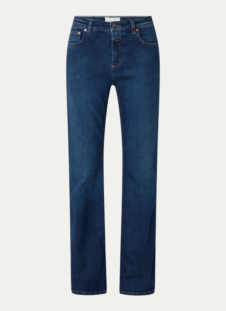 CLOSED Dames Jovanna high waist flared jeans met donkere wassing in de kleur Indigo
