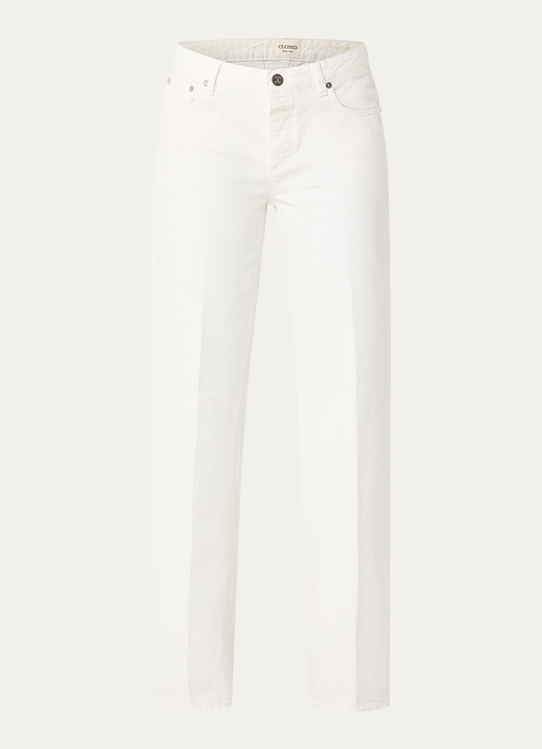 CLOSED Dames Gillan high waist loose fit jeans met gekleurde wassing in de kleur Creme