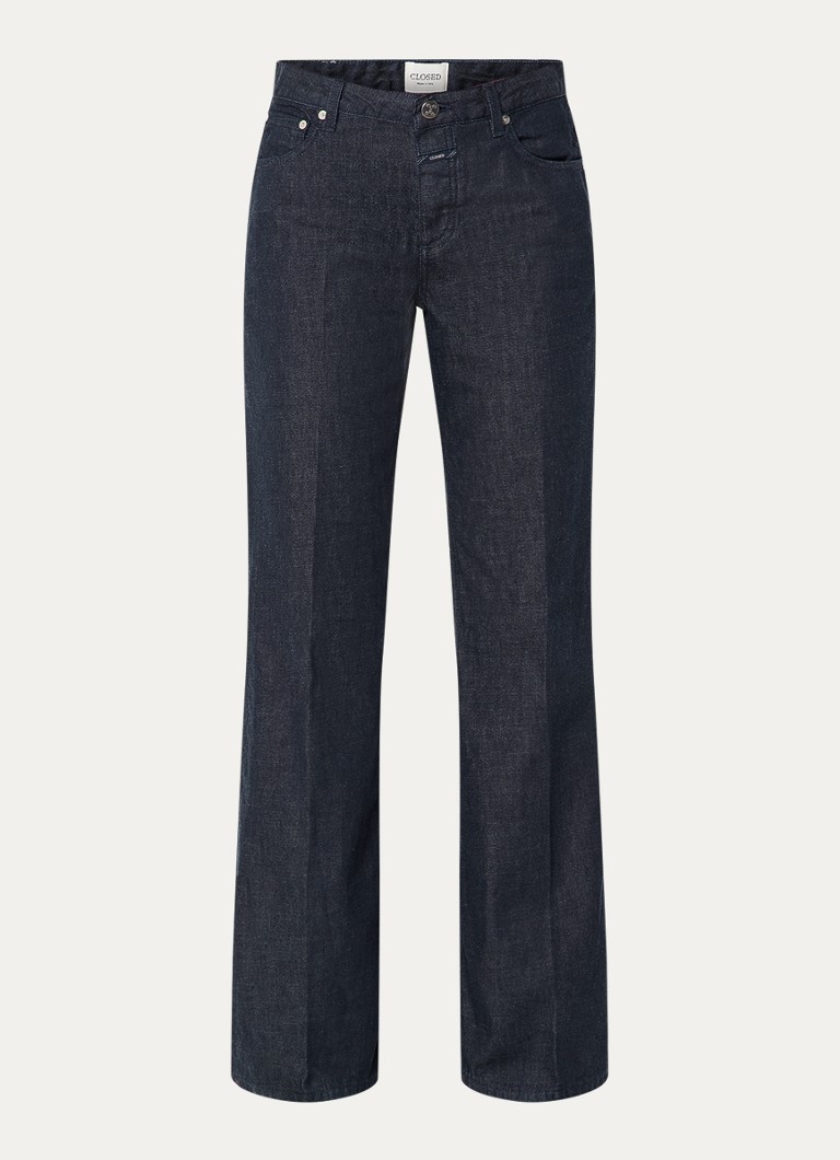 CLOSED Dames Gillan high waist loose fit jeans met donkere wassing in de kleur Indigo