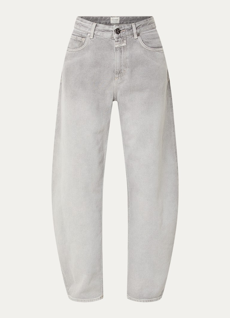 CLOSED Dames Jazzie high waist balloon fit jeans met gekleurde wassing in de kleur Grijsmele