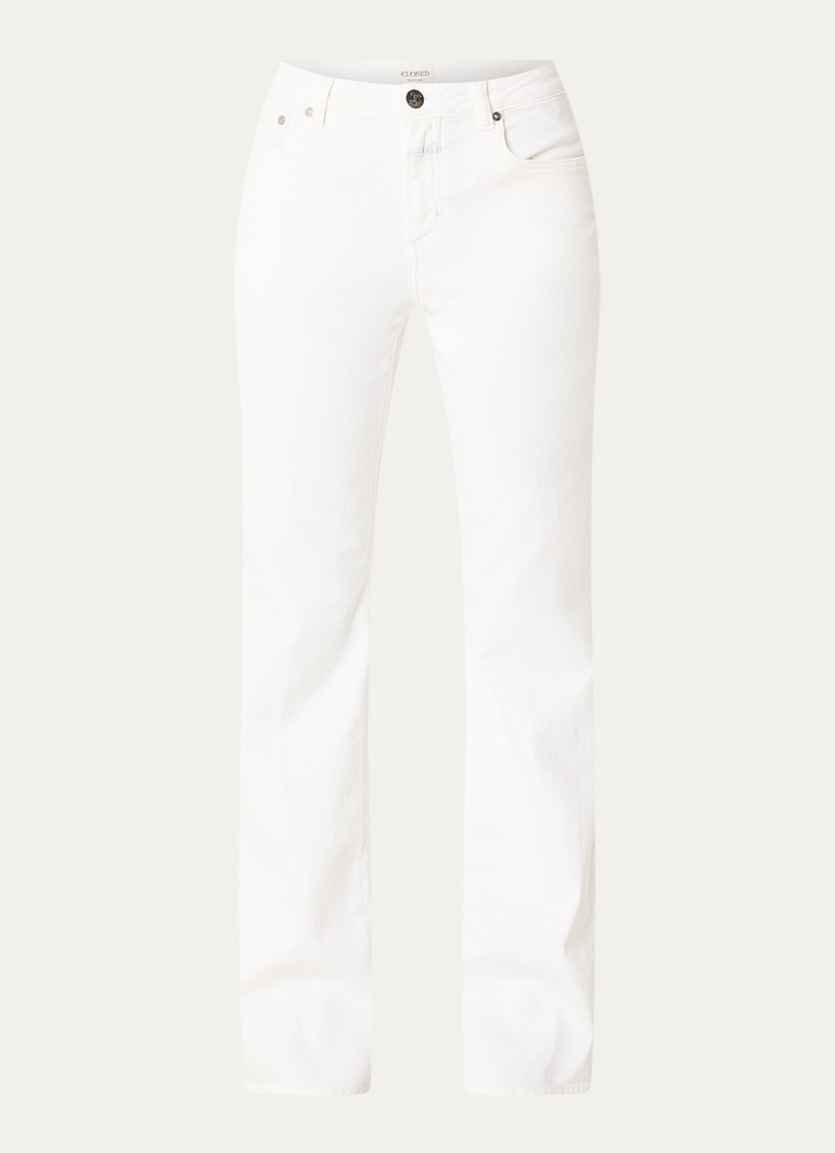 CLOSED Dames Jovanna high waist flared jeans met steekzakken in de kleur Wit