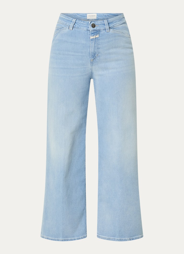 CLOSED Dames Wera mid waist wide leg jeans met medium wassing in de kleur Indigo