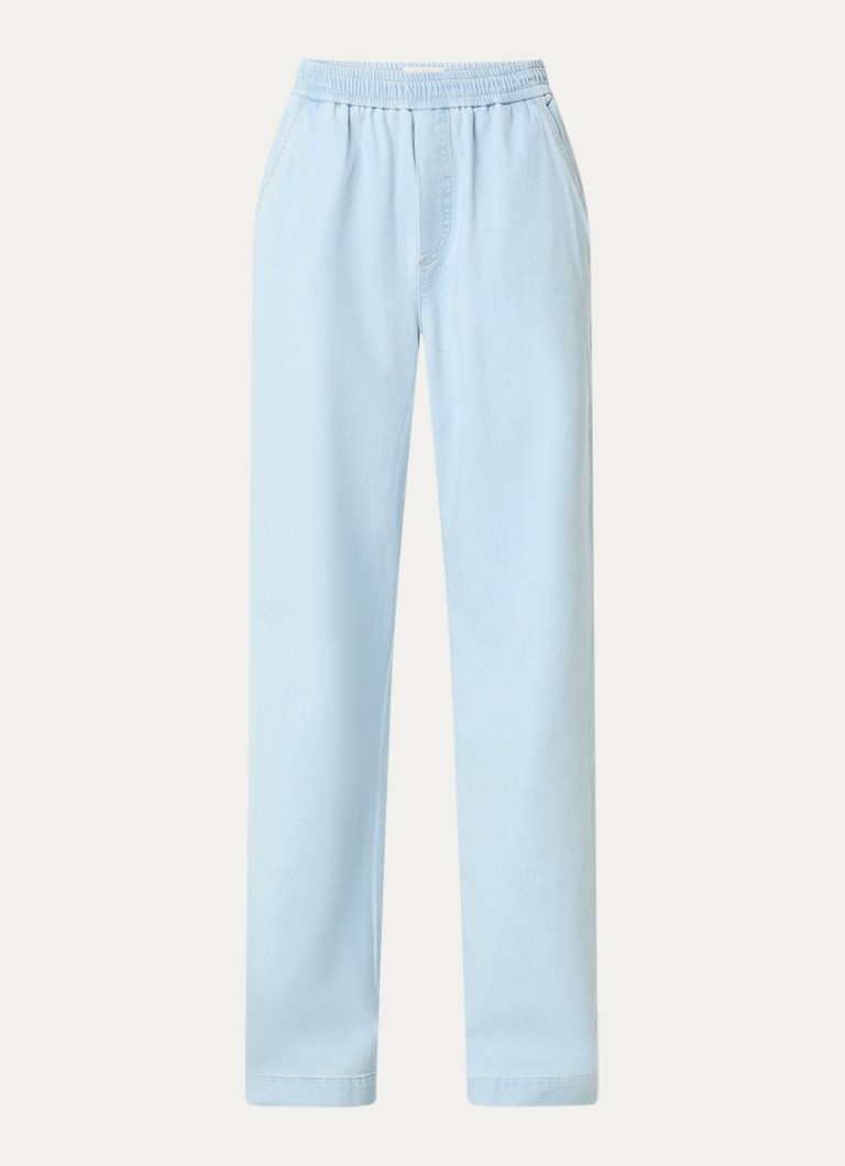 CLOSED Dames Winona mid waist wide leg jeans met lichte wassing in de kleur Indigo