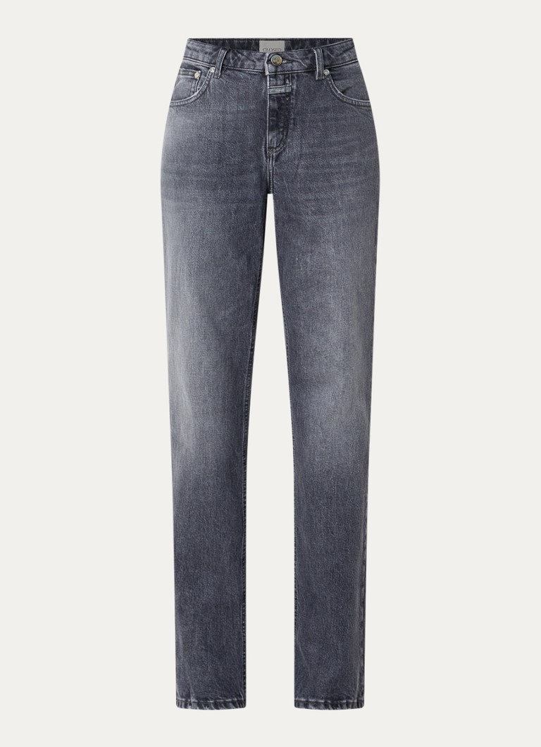 CLOSED Dames Jora high waist slim fit jeans met donkere wassing in de kleur Antraciet