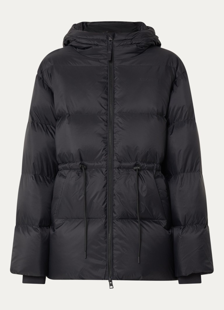 CLOSED Dames Pufferjack met donsvulling en capuchon in de kleur Zwart