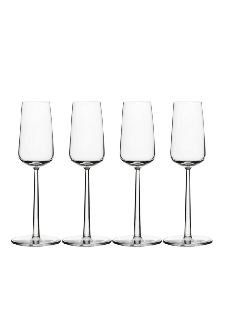 Iittala Essence champagneglas 21 cl set van 4 Helder - Deal