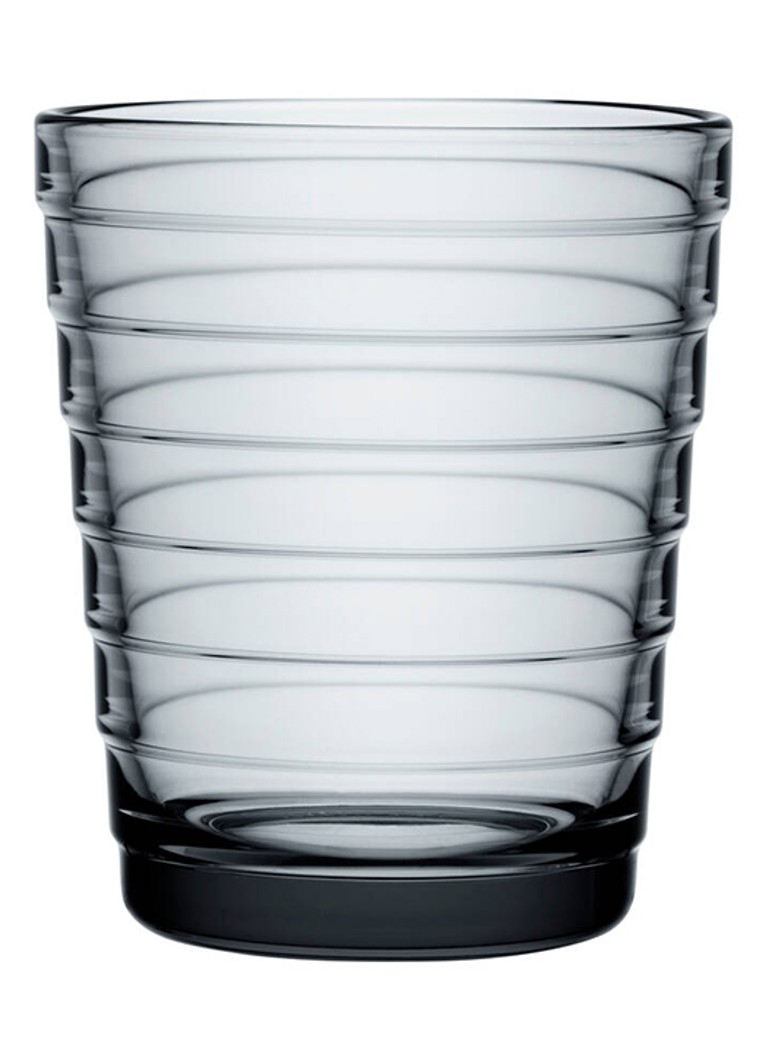 Iittala Aino Aalto drinkglas 22 cl set van 2 Grijs - Deal
