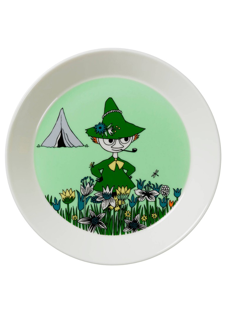 Arabia Snufkin Moomin gebaksbordje 19 cm Groen - Deal