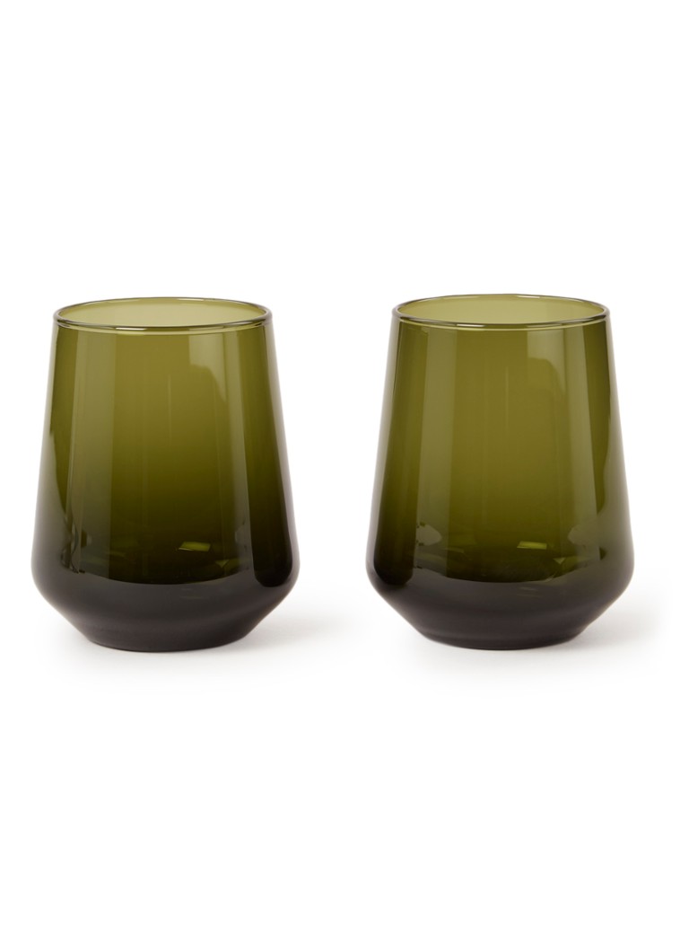 Iittala Waterglas 35 cl set van 2 Donkergroen - Deal