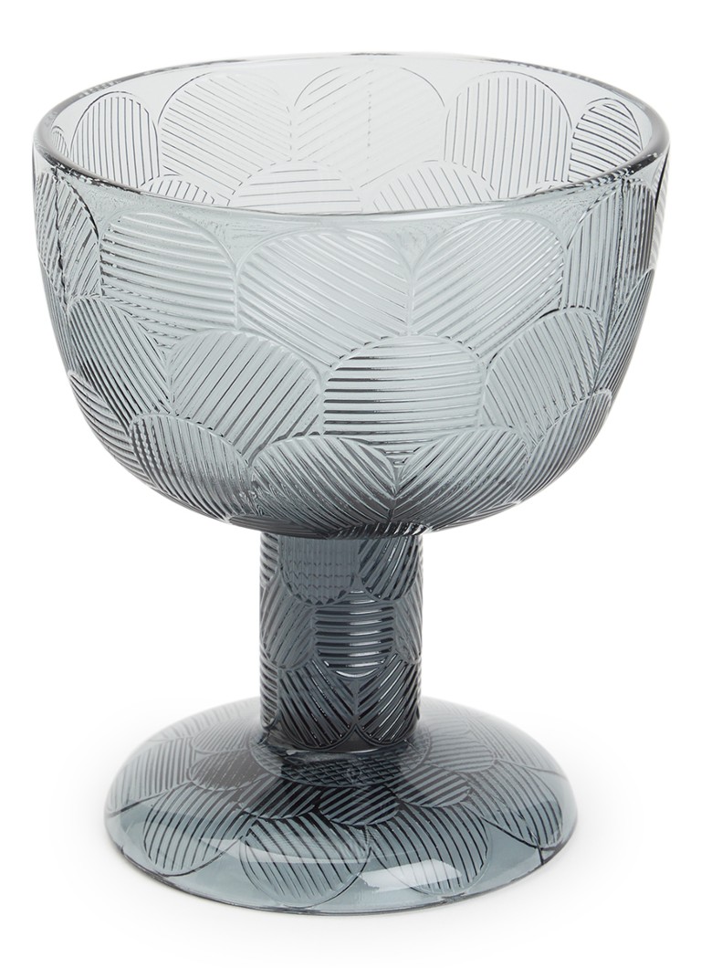 Iittala Miranda schaal op voet 11,5 cm Donkergrijs - Deal