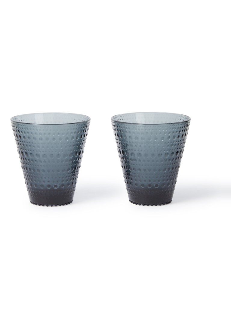 Iittala Kastehelmi drinkglas 30 cl set van 2 Donkergrijs - Deal