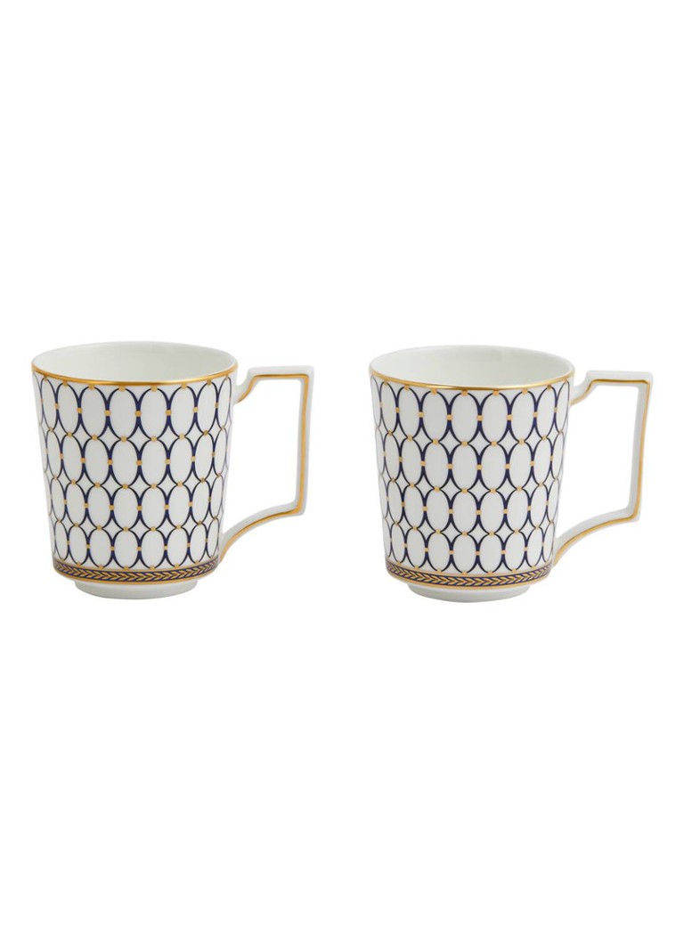 Wedgwood Renaissance Gold kopje 30 cl set van 2 Wit - Deal